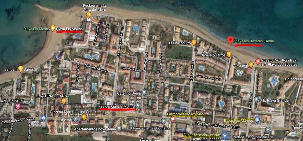 Apartmán Els Molins Atico Con Azotea Privada A 500M De La Playa Denia Exteriér fotografie